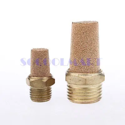 

5Pcs 2 x 1/4" PT Thread Sintered Pneumatic Air Exhaust Silencer Muffler