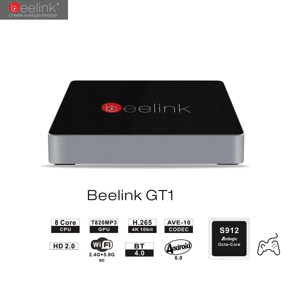 Lowest Price Beelink GT1 Android 6.0 TV Box 4K 2G RAM 16G Amlogic S912 Octa Core H.265 2.4G 5.8G WiFi Bluetooth Kodi Media Player Set-top Box Lowest Price Beelink GT1 Android 6.0 TV Box 4K 2G RAM 16G Amlogic S912 Octa Core H.265 2.4G 5.8G WiFi Bluetooth Kodi Media Player Set-top Box