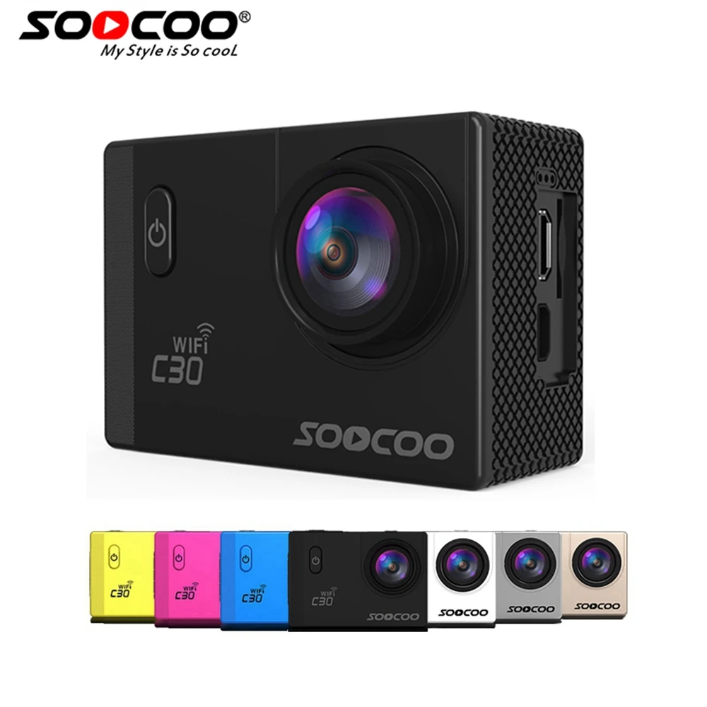 

SOOCOO C30/C30R 4K Sports Camera 1080P/60FPS HD Wifi Gyro NOVATEK96660 30M Waterproof Action Camera
