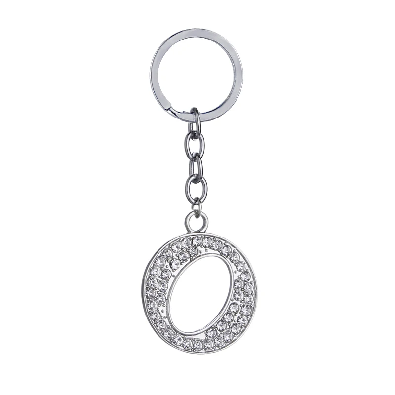 

O P Q R S T U V W X Y Z crystal keychains Uppercase letters of the alphabet key holder fashion car key finder