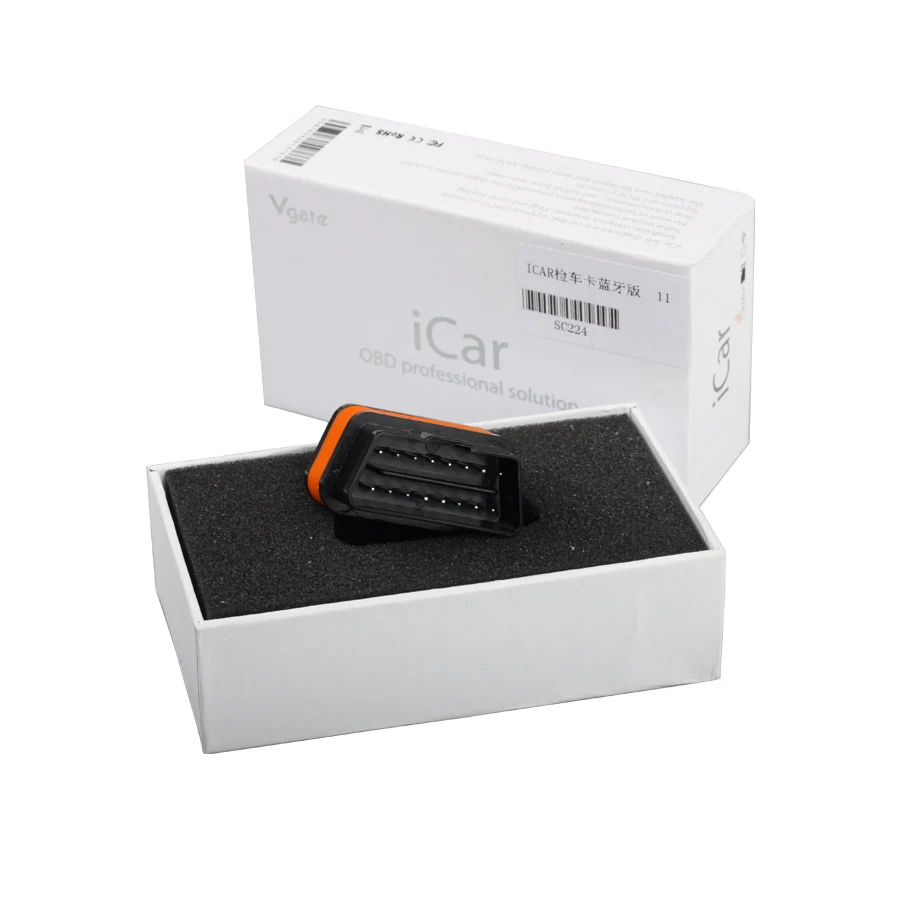 Vgate iCar 2 ELM327 Wifi/Bluetooth OBD2 диагностический инструмент для IOS Android Icar2 на OBD2 OBD II протокол FW V1.5 считыватель кодов