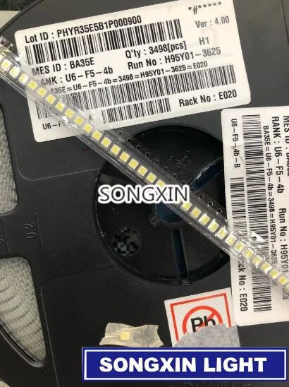 Оригинальные светодиодные бусины 3528 2835 SMD 500 шт./лот 1 Вт 100 лм холодный белый цвет