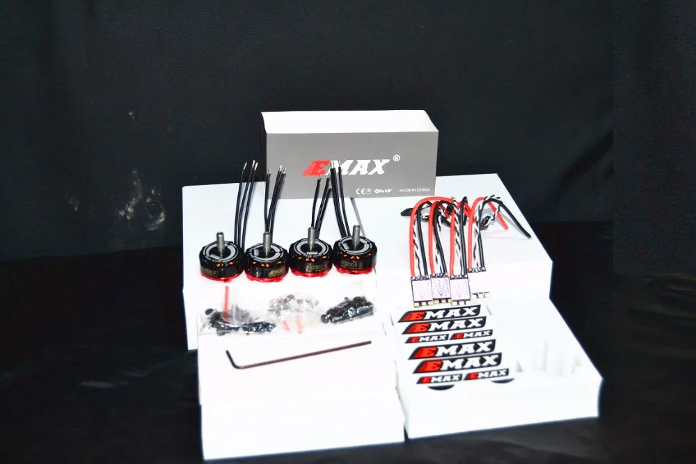 

4set/lot original EMAX RS2205S 2300KV/2600KV Brushless Motor / Bullet 30A BLHELI_S D-SHOT /BLHeli Lightning 30A ESC For rc