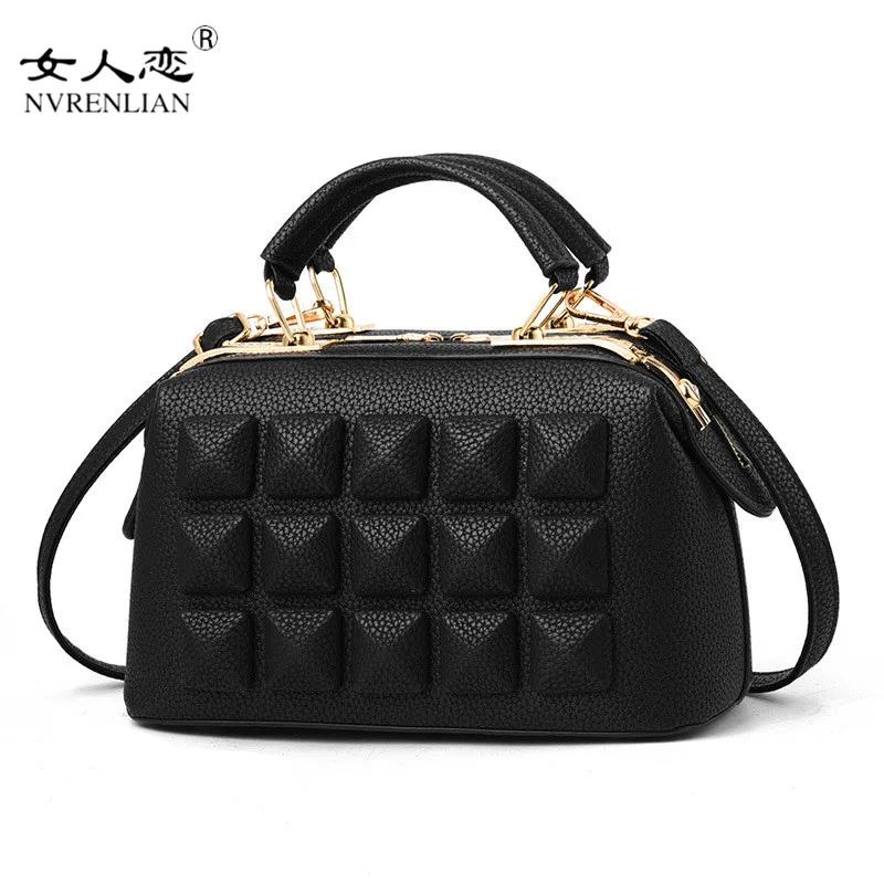 

NVRENLIAN High-Quality PU Leather Handbag Fashion New Three-Dimensional Square Bag Shoulder Slung Women Casual Bag 88004