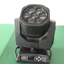 8 шт./лот мини 7 шт. 15 Вт светодиодный пчелиные глаза движущаяся голова dj огни 4 в 1 RGBW CREE светодиодный движущаяся головка zoom мыть диско освещение для ktv бар