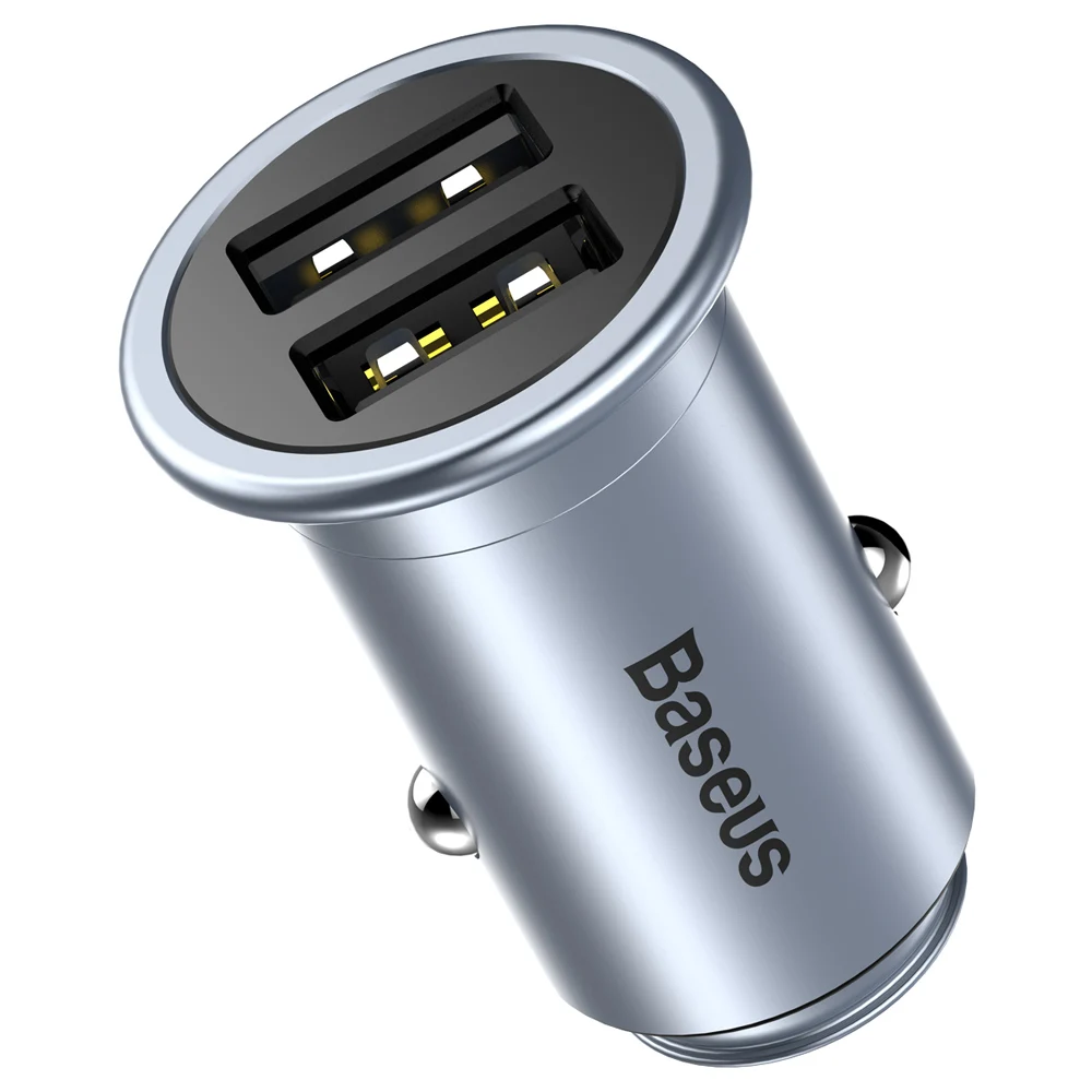 Baseus MINI T 2.4A Intelligent Car Charger Adapter Dual