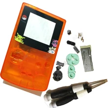 Новое поступление игровой Houisng прозрачный оранжевый цвет ограничительное стекло ремонтный корпус для Nintendo dogbc Консоль оболочка для Gameboy цветная система