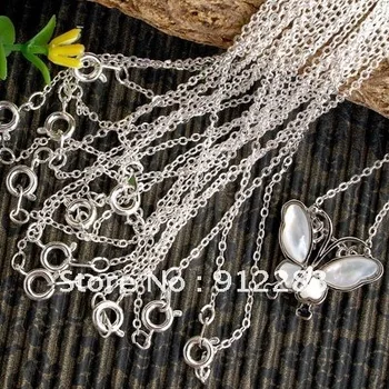 

De Bijoux Jewelry DIY 1.5mm Fashion Silver Plated Jewelery Necklace Chain 30pcs/lot,Fashion Necklace Cord