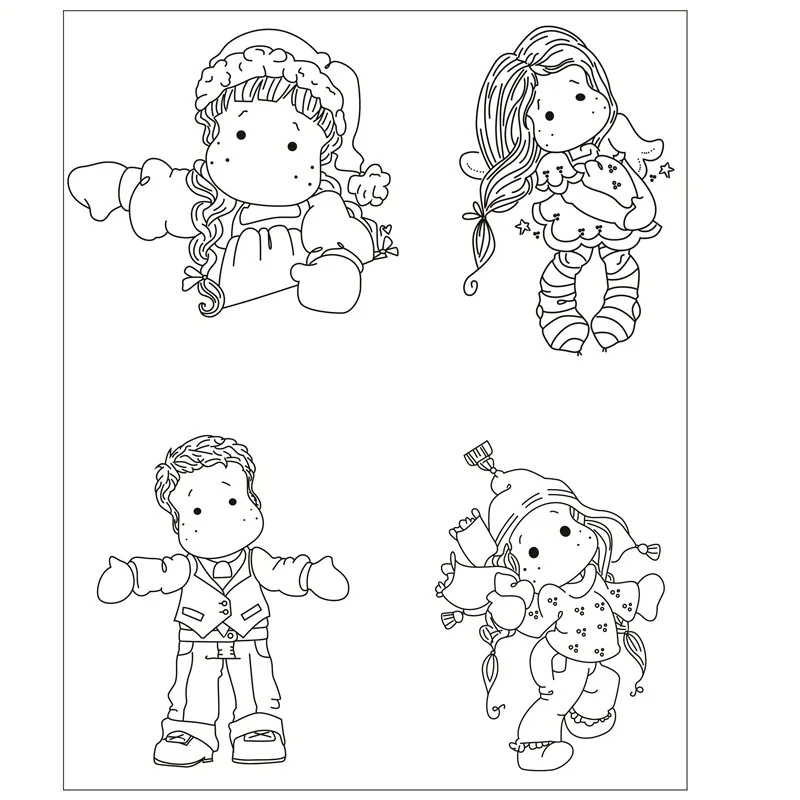 

New Alphabet Transparent Silicone Clear Rubber Stamp Sheet Cling Scrapbooking DIY Cute Pattern Photo Album PaperCard Decor Stamp