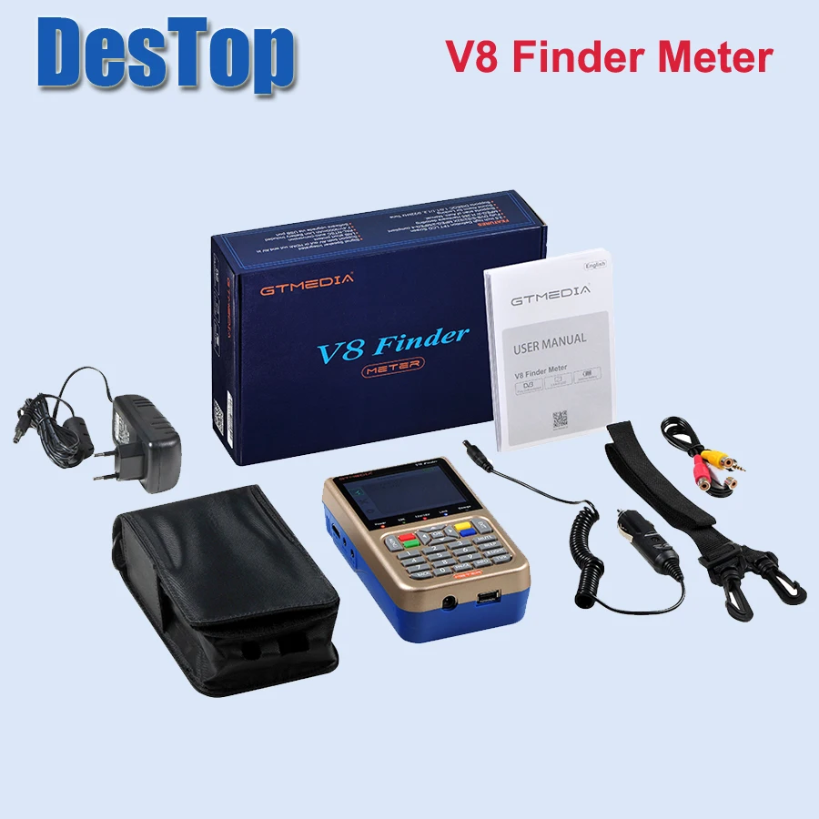 

Freesat V8 Finder Meter DVB-S2 DVB-S FTA Digital Satellite SatFinder HD Satellite Finder Tool LCD Sat Finder lnb Signal Meter