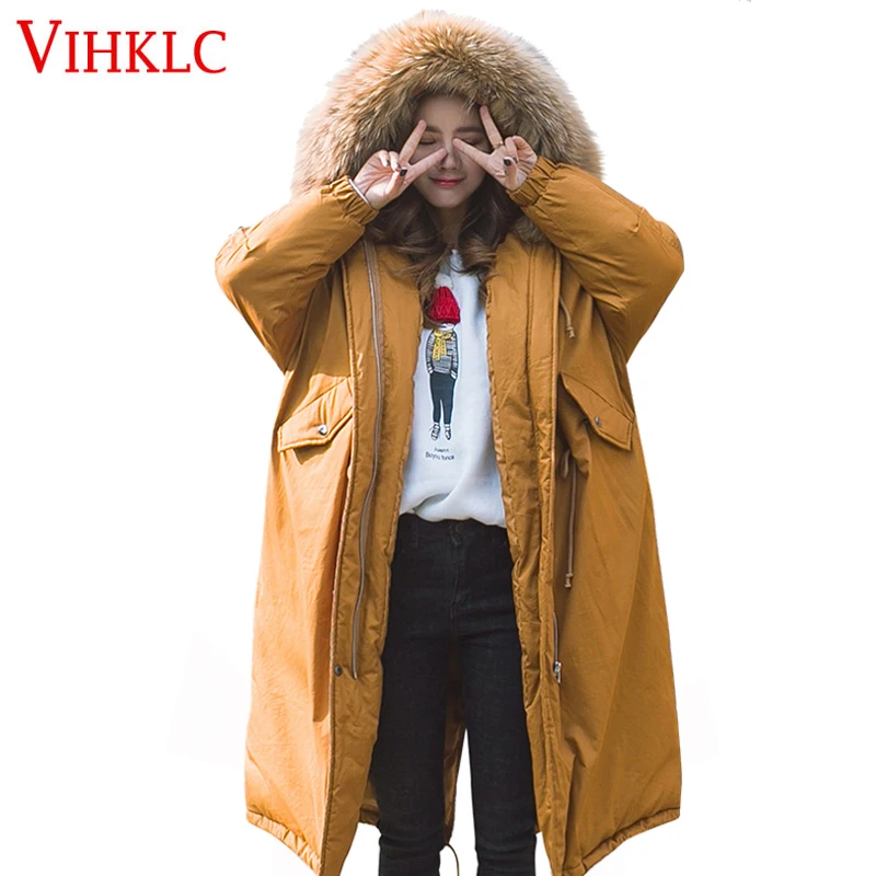 Parkas 1 De Parka Femmes Vestes Manteaux À Down Long Col 2017 D'hiver Fourrure Veste H436 Warmer Casual Mi Capuche 2 Nouvelle qX1nwH6