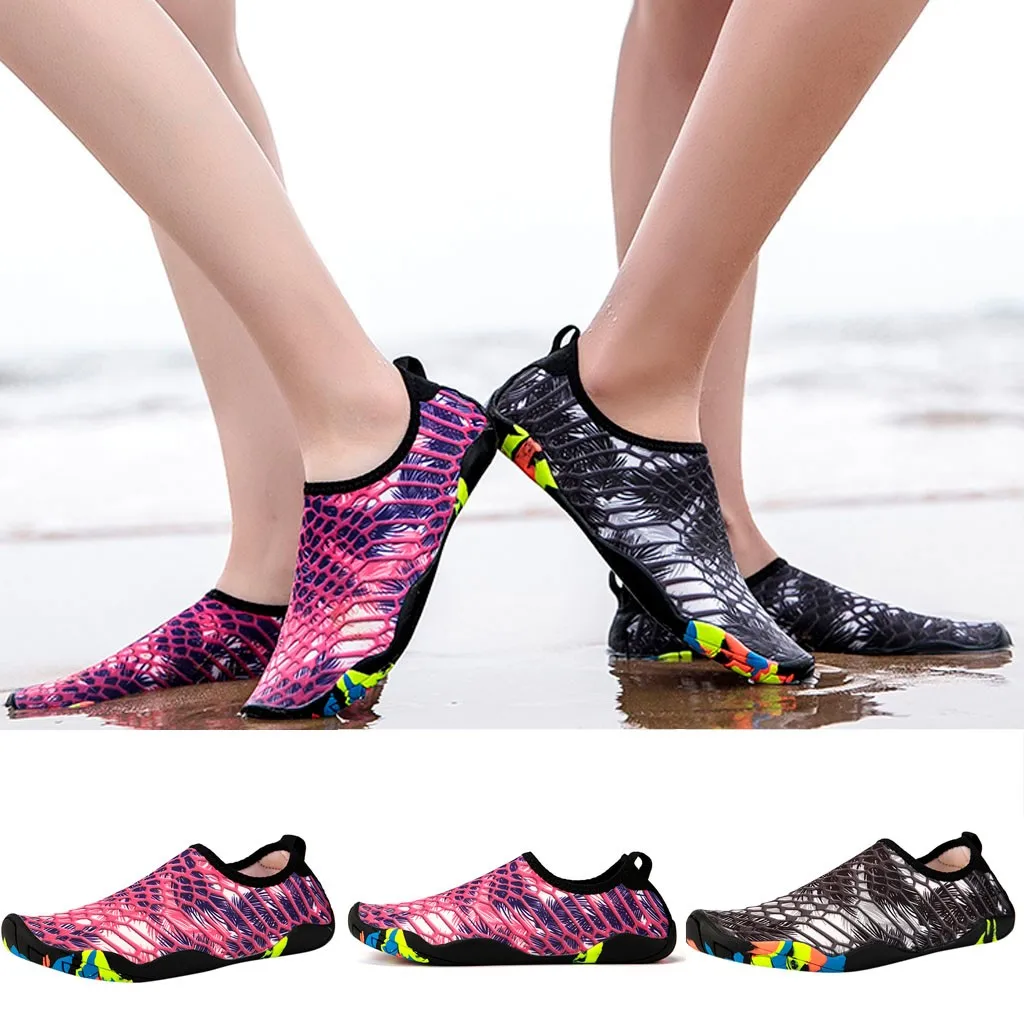 

KLV Couple Beach Shoes durable enough Swimming Water aqua shoes for Mens Womens Shoes Barefoot Quick Dry Aqua Shoes#25