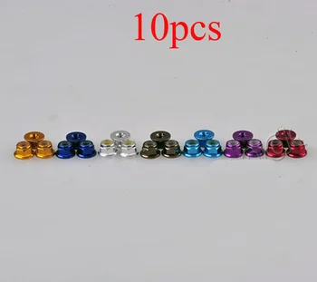 

10PCS Aluminium Alloy Flange Self-locking Nut Locking Nut Screw Nuts Nutsert for RC Multicopter Drone Aircraft Car Model Parts