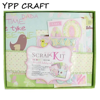 

YPP CRAFT 8" Scrapbook Kit for DIY Photo Album Paper Card Making Sweet Time