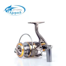 Agepoch 12+1 BB Spinning Spin Drag Saltwater Full Metal Fishing Reel Feeder Carp Cast China Equipment Gear Sea Spool Peche Wheel