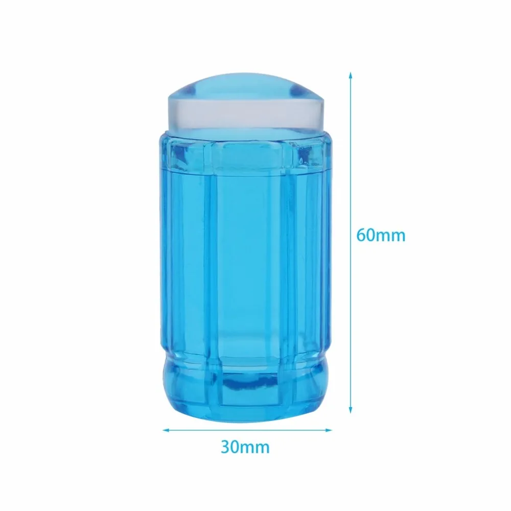Свет Вес DIY желе для дизайна ногтей тиснения прозрачный мягкий ABS+ силиконовая прокладка скребок комплект 60*30*30 мм специальные внутренние подкладки для пять цветов