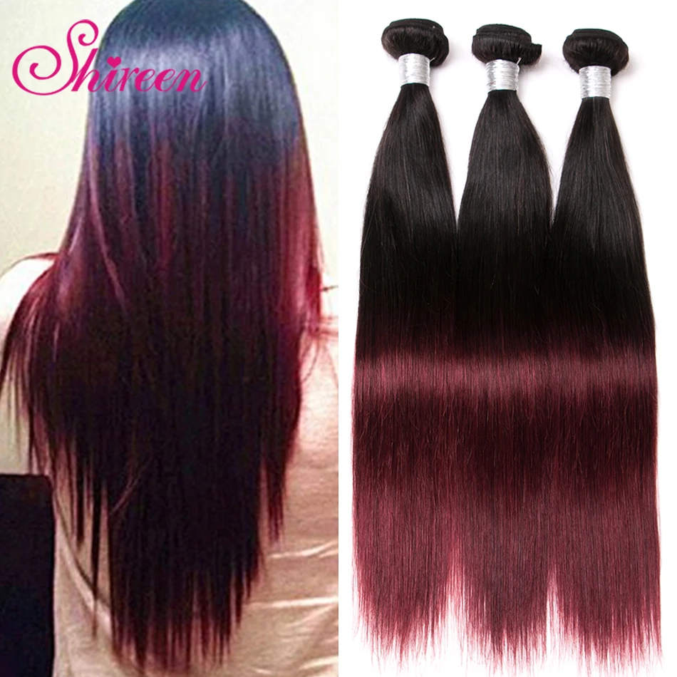 Ombre Peruvian Hair Weave Straight 4 Bundles Deal 1b Burgundy/99j Two Tone Ombre Remy Human Hair Bundles Shireen Straight Hair Ombre Peruvian Hair Weave Straight 4 Bundles Deal 1b Burgundy/99j Two Tone Ombre Remy Human Hair Bundles Shireen Straight Hair