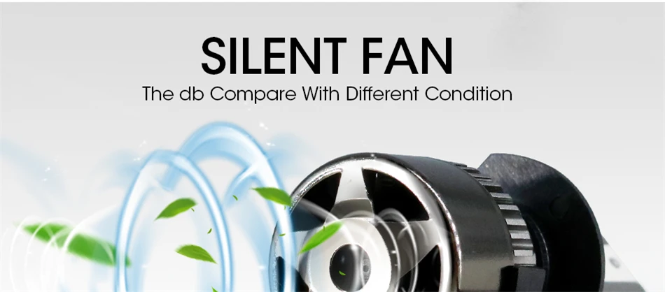 HLXG led A5 mini size slient fan H4 H7 led car headlights H11 9005 900607