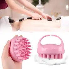 1 ручной силиконовый шампунь для кожи головы, Массажная щетка для шампуня, гребень для ванны, мини-массаж спины, расческа, многофункциональная щетка