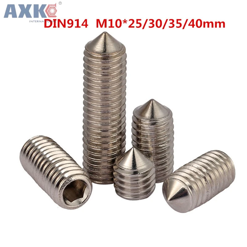 AXKL M10 * 25/30/35/40 M10x25/30/35/40 304 Нержавеющая сталь ss DIN914 внутренняя Шестигранная головка