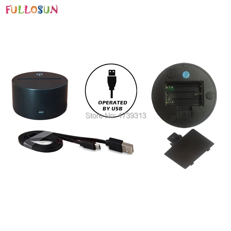 FULLOSUN 3D иллюзия Ночная лампа креативная декоративная модель земли светодиодный