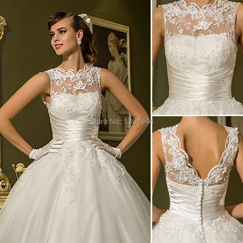 empire waist tea length wedding dress