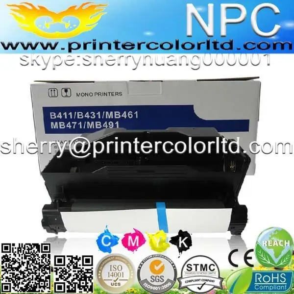 

drum unit for Oki data 44574301 for Oki  MB-491+LP for Okidata B 431-DN color reset  counter cartridge -free shipping