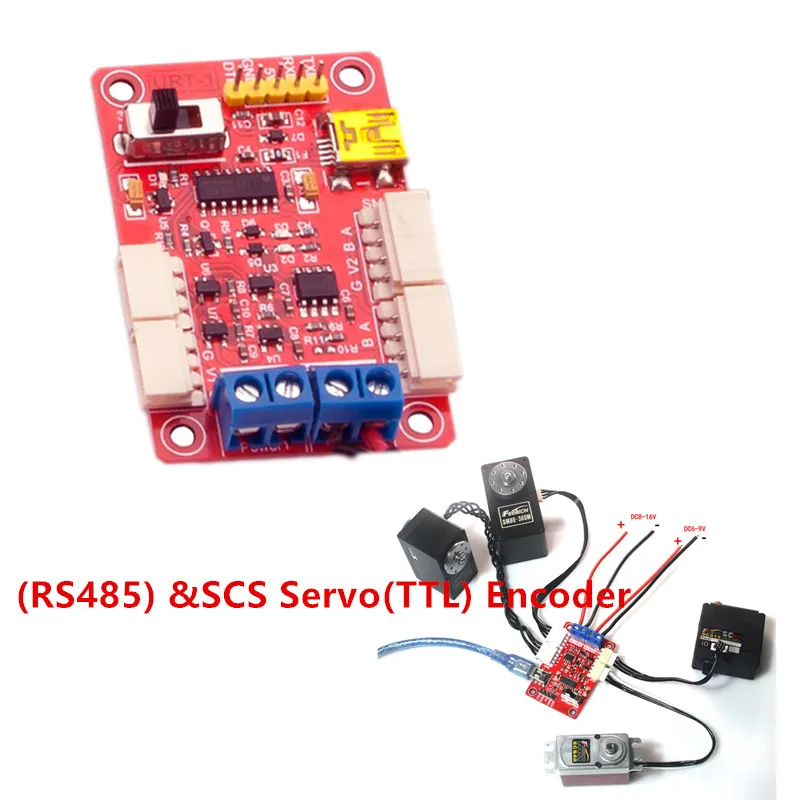 

Feetech FE-URT-1 Multi function serial port signal converter USB/URAT to SMS Servo Micro controller(RS485) &SCS Servo(TTL)