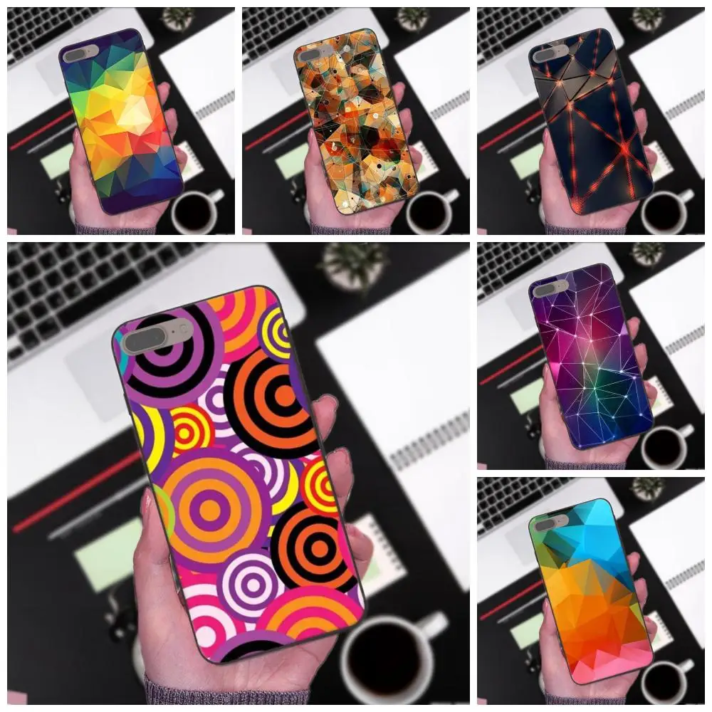 

For Xiaomi Redmi Note 2 3 4 4A 4X 5 5A 6 6A 7 Go Plus Pro S2 Y2 Soft TPU Phone Cases Cover Abstract Cool Line Point