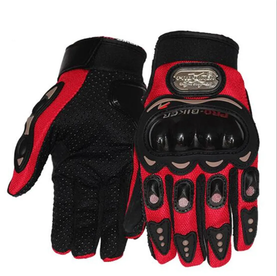 Красные новые мотоциклетные перчатки с сенсорным экраном дышащие носимые защитные перчатки Guantes Moto Luvas Alpine Motocross Gants Moto - Цвет: Красный