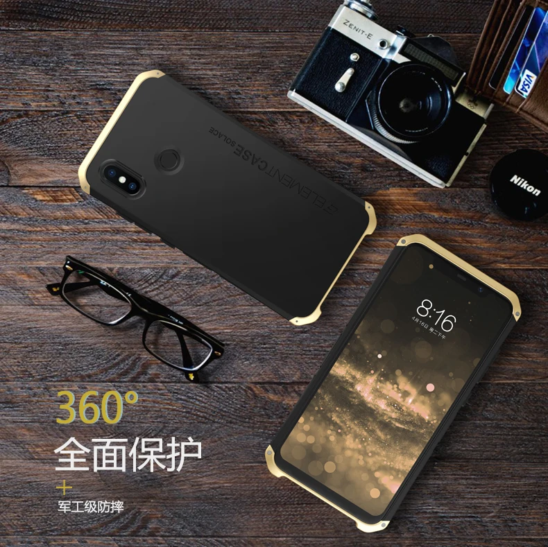 Для Xiaomi Mi 8 чехол для телефона алюминиевая металлическая рамка задняя крышка Capa