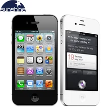 IPhone4s Оригинальный Разблокирована Apple, iPhone 4S Используется Телефон 3.5 «IPS Смартфон 512 МБ RAM 16/32 ГБ Мобильный телефон 8MP Сотовые Телефоны