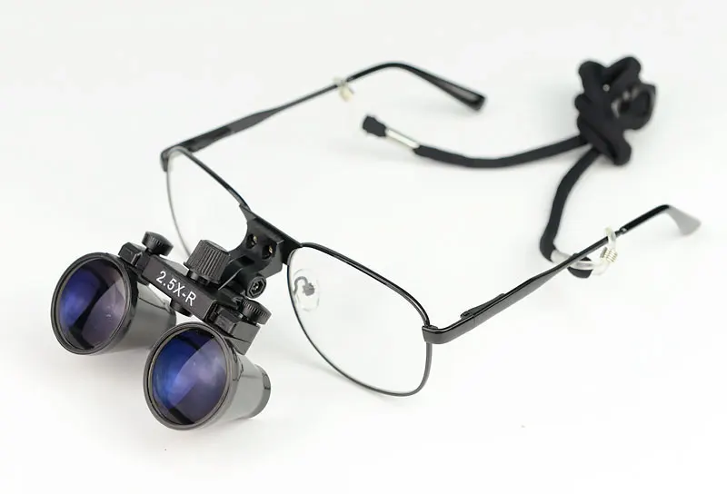 Lupa odontológica binocular de operação médica, lupa cirúrgica de 2,5x 3,5x