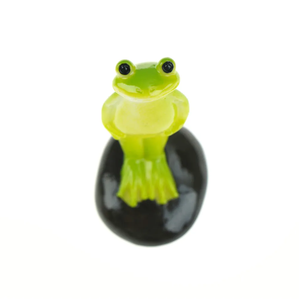 Cute Animal Frog Home Micro Fairy Garden Gnomes Figurines Kawaii Miniatures/terrarium Dollhouse Decor Ornaments DIY Accessories