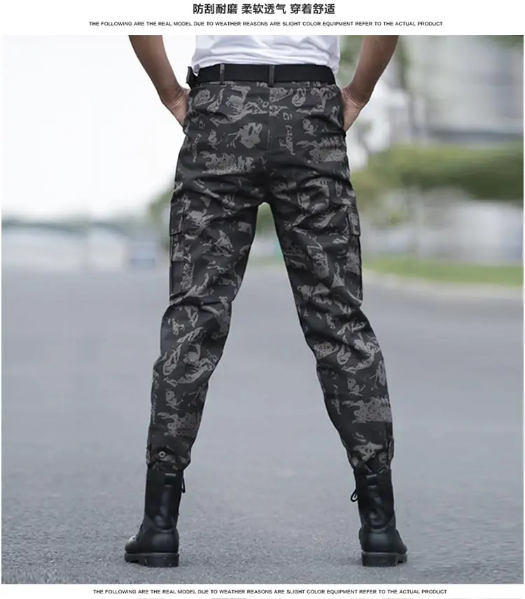Мужские тактические тренировочные брюки, военные спортивные походные альпинистские штаны, уличные армейские брюки-карго, охотничьи камуфляжные брюки