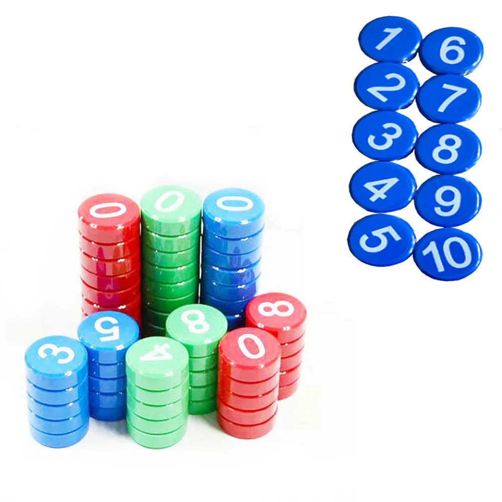 XRHYY 1-10 Arabic Number Round Fridge Magnets Refrigerator Whiteboard Map Calendar Lockers File Cabinets For School  Home Office