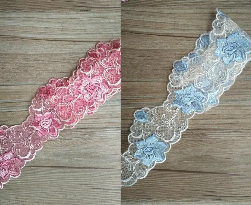 8cm Stunning Turquoise guipure venice lace trim for designing sewing arts 1 mtr