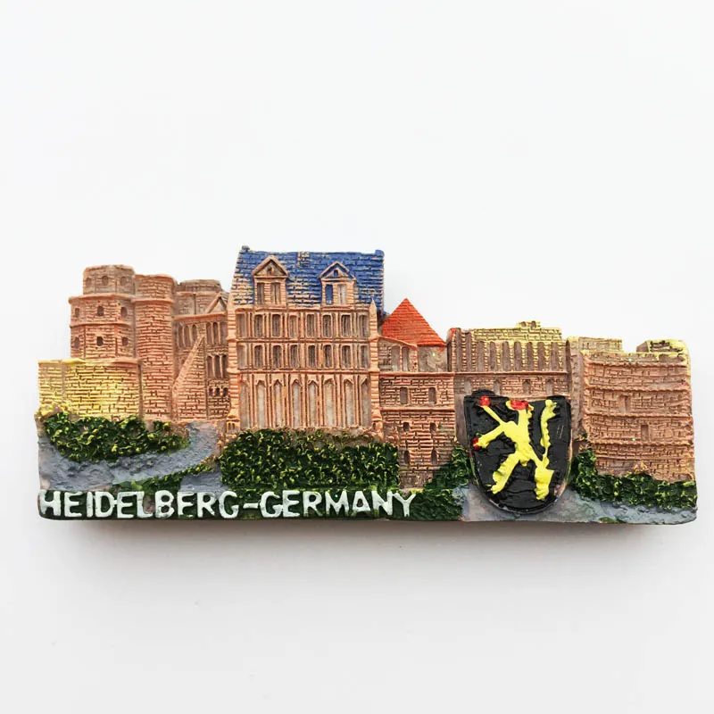 Личи Германия Heidelberg замок холодильник магнитная наклейка креативный магнит на