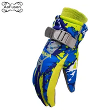 Профессиональные перчатки для катания на лыжах и сноуборде для мальчиков и девочек, ветрозащитные водонепроницаемые теплые зимние перчатки для мужчин и женщин, перчатки для катания на лыжах для детей и взрослых