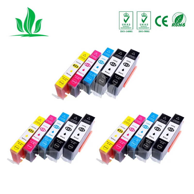 

15PCS Compatible Ink Cartridge for HP 655 HP655 HP655XL for hp655 CZ109AE deskjet 3525 5525 685 670 655xl 4615 4625 PRINTER