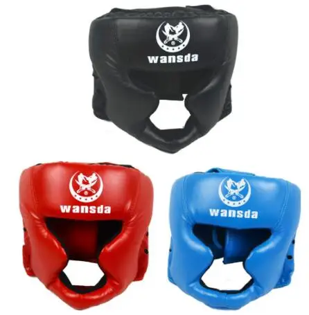 

Boxing helmet Closed type boxing head guard Sparring MMA Muay Thai kick brace Head protection