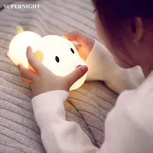Cartoon Dog LED Night Light Touch Sensor Dimmable Timer USB Rechargeable Silicone Puppy Baby Room Children Bedroom Bedside Lamp Cartoon Dog LED Night Light Touch Sensor Dimmable Timer USB Rechargeable Silicone Puppy Baby Room Children Bedroom Bedside Lamp
