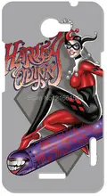 1 PC harley quinn Cobertura de telefone Celular Para HTC one X M7 M8 M9 Para Samsung Galaxy E7 E5 S3 S4 S5 S6 S7 Borda Mais Nota 3 4 5 caso