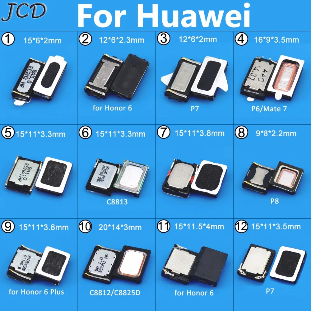 

JCD For Honor 6 PLUS Earpiece Ear Speaker Loudspeaker Loud Speaker Buzzer Ringer Replacement for Huawei P7 P6 MATE7 C8813 C8812