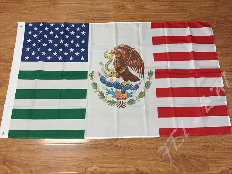 Buy 3x5ft Mexican Flag Event Party Decorative 100D