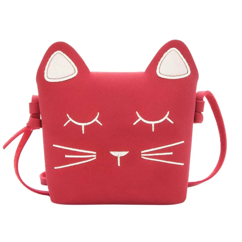 

Cat Mini PU Bags for Girls Messenger Bags Princess Style Kids for Kids Wallets