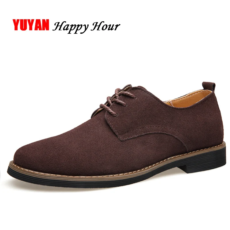 

Genuine Leather Shoes Men Business Brand Footwear Men's Casual Shoes British Style Male Suede Leather Fashion Shoes ZHK287