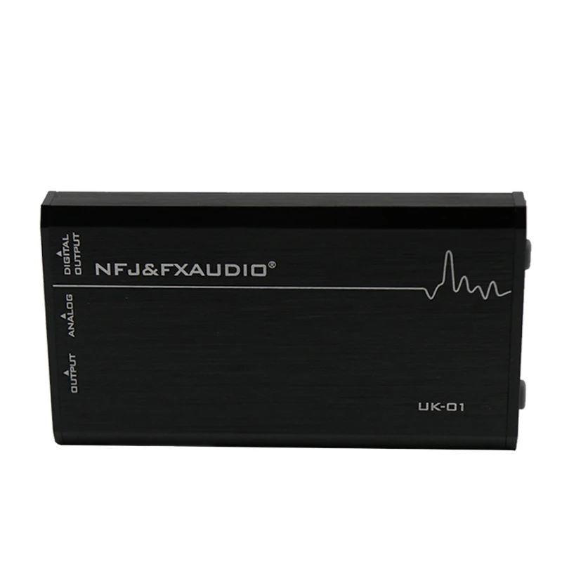 FX Audio UK 01 External USB Sound Card Desktop Notebook Computer Universal Independent Driveless Portable Headphone Amp Output