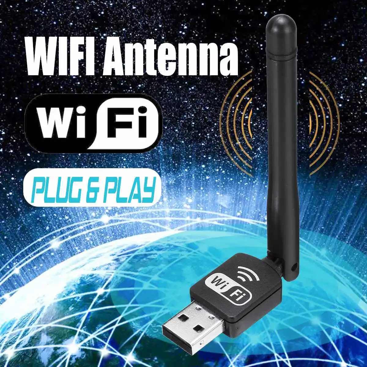 Мини WiFi ТВ Антенна Крытый Wifi приемник для цифрового телевидения DVB-T2 DVB-T tv HD tv Настольный Ноутбук проектор с usb-портом