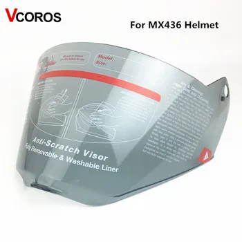 

replacement face shield for LS2 MX436 motocross helmet anti-scratch free size for LS2 MX436 Helmet lens glass Light smoke